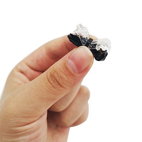 CESFONJER 10 PCSワイヤコネクタ1ピン1ウェイ低電圧ユニバーサルコンパクトワイヤTタイプコネクタ20/22 AWGケーブル（Tタイ |  | 02