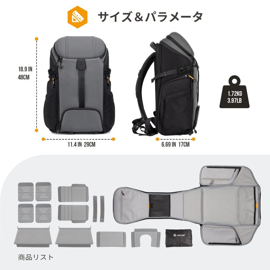 TARION カメラバッグ リュック カメラバックパック カメラ TARION カメラバッグ リュック カメラバックパック カメラ