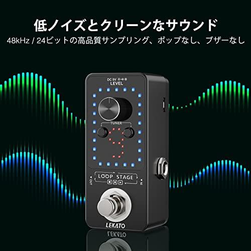 ルーパー エフェクター ペダル 9ループ チューナー機能が付き ギターエフェクト40分無制限のオーバーレイ記録 エレキギターベース用 USBケー |  | 01