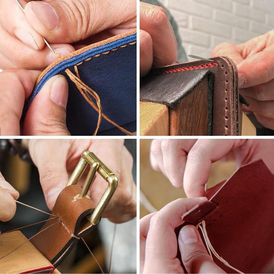 aninkao 蝋引き糸 ロウビキ糸 12色 ワックスコード 直径0.8mm 長さ30ｍ レザークラフト 糸 手縫い 編み 手芸 紐 DIY 糸 |  | 08