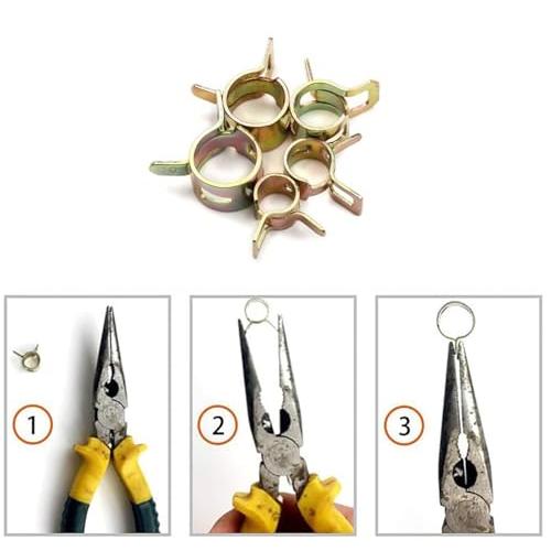 LeTradeJP ホースクランプ 内径6-10mm 75枚セット ホースバンド きんぞくかんクランプ ワンタッチホースクランプ スプリングホー |  | 01