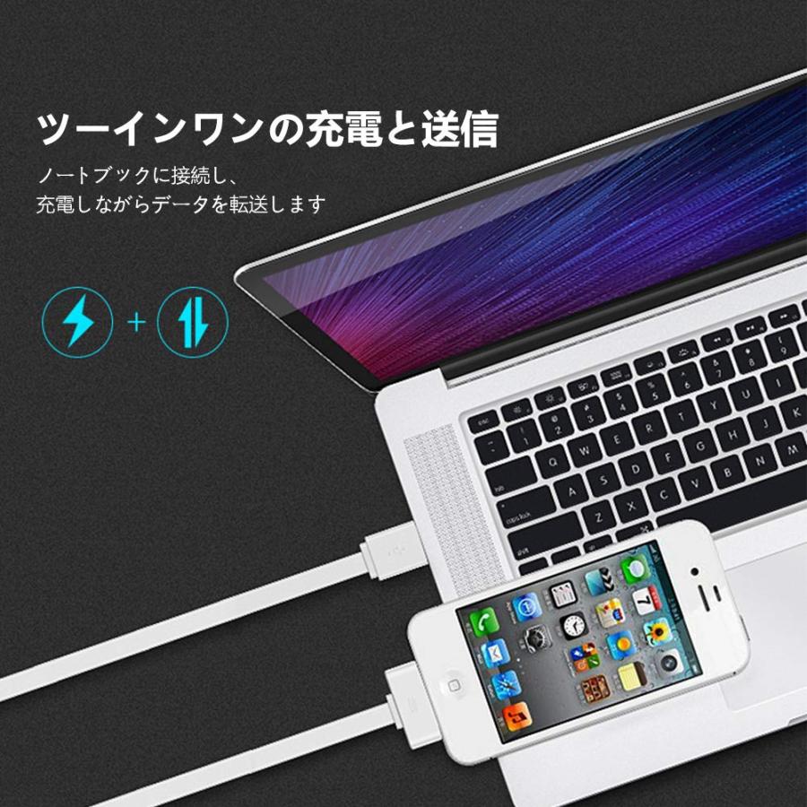 IOSからphone4/4SのDOCKへ変換コネクタ データ伝送 8ピンメス から iDock 30ピン オスへ変換アダプター 2個セット |  | 03