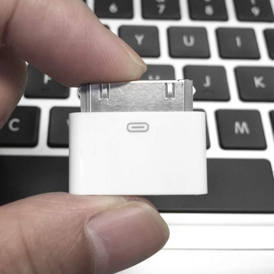 IOSからphone4/4SのDOCKへ変換コネクタ データ伝送 8ピンメス から iDock 30ピン オスへ変換アダプター 2個セット |  | 04