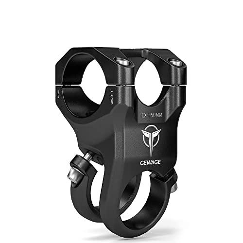 GEWAGE 自転車 ステム 31.8mm 超軽量 高剛性 50mm ロードバイク/MTBなど用 ハンドルステム XT-A012-E50 | 