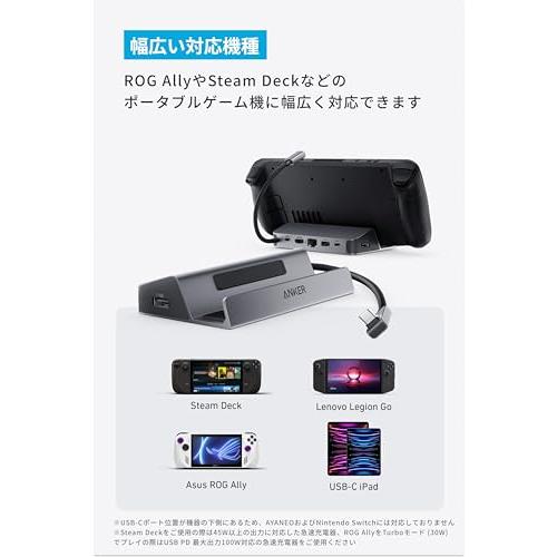 Anker USB-C ハブ 6-in-1 For Game Console Steam Deck 高速データ転送 最大100W充電 USB P |  | 05
