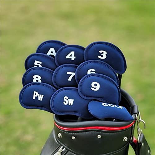 TSUCIA ゴルフクラブ 番手付 見やすい ヘッドカバー アイアンカバー 10枚セット ネービー |  | 02