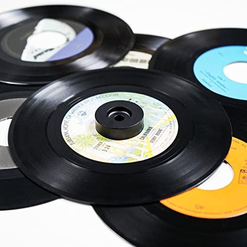 7インチ ドーナツ盤アダプター EPレコード用アダプター レコードアクセサリー 45回転 アルミ 黒 |  | 03
