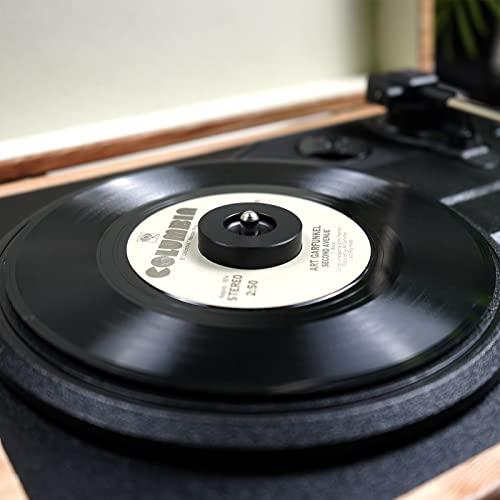 7インチ ドーナツ盤アダプター EPレコード用アダプター レコードアクセサリー 45回転 アルミ 黒 |  | 07