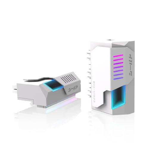 EZDIY-FAB シールド シリーズ ATX 24ピン90度電源アダプター アングルアダプター インフィニティ ミラー ARGB ライト、AT | 