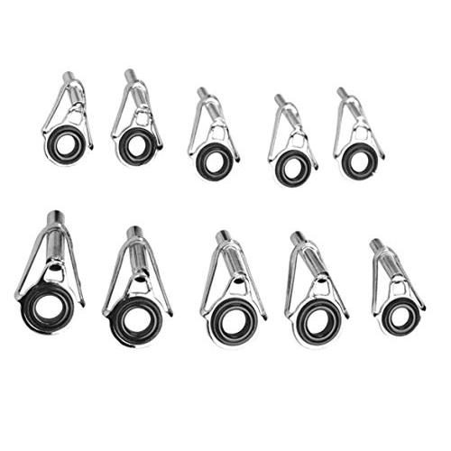 トップガイド ロッドガイドステレンス 釣り竿穂先 交換 修理キットパイプサイズ 0.9mm、1.2mm、1.4mm 21個セット |  | 05