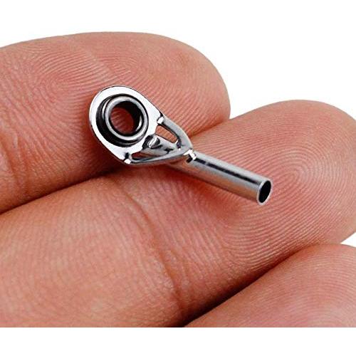 トップガイド ロッドガイドステレンス 釣り竿穂先 交換 修理キットパイプサイズ 0.9mm、1.2mm、1.4mm 21個セット |  | 06