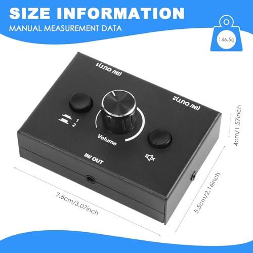 【互換品】 Hcskoss オーディオセレクター 3.5mm イヤホン分配器 オーディオミキサー ボリュームコントローラー オーディオセレクター オー |  | 06