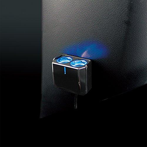 槌屋ヤックTsuchiya Yac 車内用品 ソケット分配器 リングライトソケット ツインセパレート 2連 ブラック コード長1m PZ-736 |  | 03