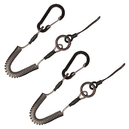 JOLIRSBOX カールコードストラップ ステンレスワイヤ 強力 コイルストラップ 伸びる カラビナ スマホ 携帯 定期 落下・盗難・紛失防止 | 
