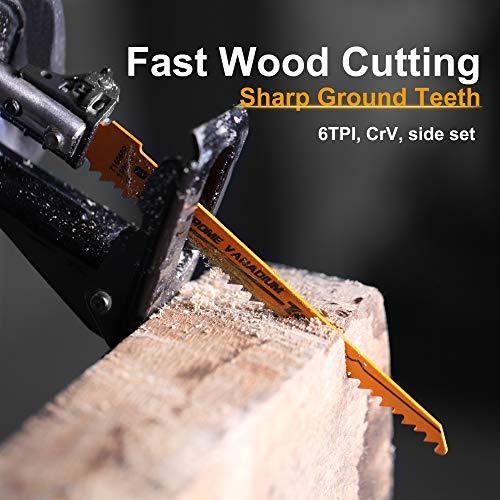 TOLESA レシプロソー替刃 バイメタル レシプロソーブレード 金属＆木工 枝打ち セーバーソーブレード 替え刃セット 収納ケース付き 10本 |  | 03