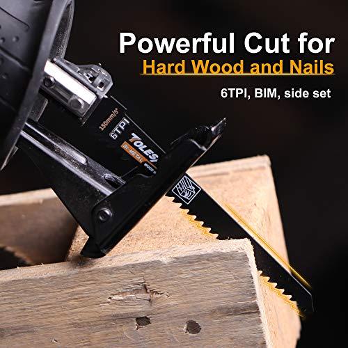 TOLESA レシプロソー替刃 バイメタル レシプロソーブレード 金属＆木工 枝打ち セーバーソーブレード 替え刃セット 収納ケース付き 10本 |  | 04