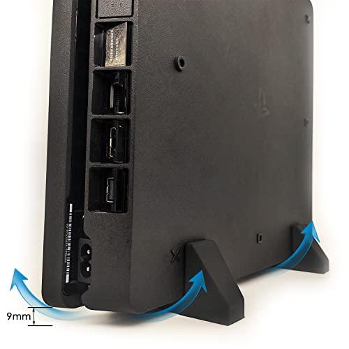 XM&QY PS4 Slim 縦置きスタンド PlayStation4 Slim シリコンフットスタンド 安定したベースマウス滑り止めフィート付 |  | 04