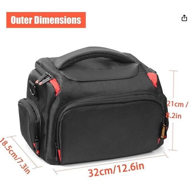 FOSOTO 一眼レフ カメラバッグ 大容量 肩掛け ミラーレス一眼カメラ レンズ収納可能 カメラケース |  | 03