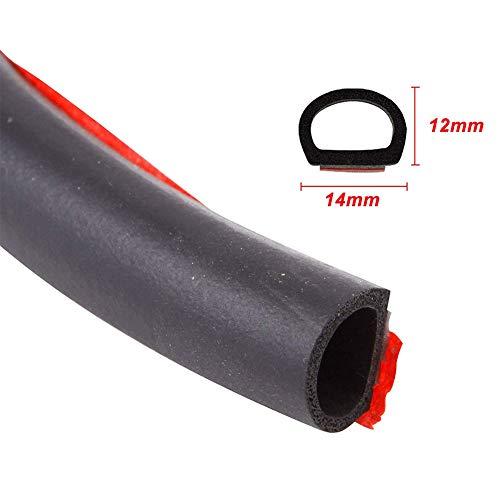 CGnaldo 5M D型 10M Ｂ型 車用ドアモール ウェザーストリップ 静音 風切り音遮断 ブラック 1巻入り 5M D型 |  | 01