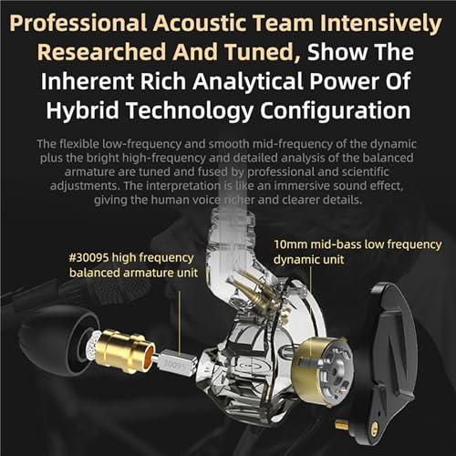 KZ ZSN Pro X IEM インイヤーバズモニター HiFi KZ 有線イヤホン ハイブリッドデュアルドライバー付き 1ba 1dd ハイ |  | 03