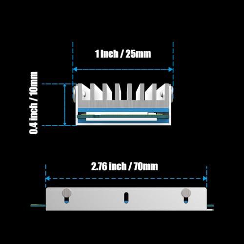 GLOTRENDS M.2ヒートシンク、片面/両面チップM.2 SSD用M.2ネジとサーマルパッド、PC/PS5/PS5スリムインストール用（2 |  | 04
