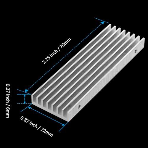 GLOTRENDS M.2ヒートシンク、片面/両面チップM.2 SSD用M.2ネジとサーマルパッド、PC/PS5/PS5スリムインストール用（2 |  | 06