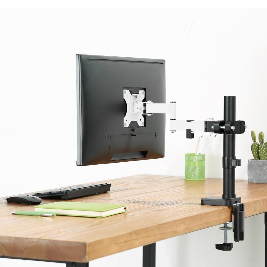 ACCURTEK 支柱取付け液晶モニターアーム ディスプレイアーム ポール取り付け 17-32インチ対応 耐荷重8kg 角度調整/回転 支柱用 |  | 06