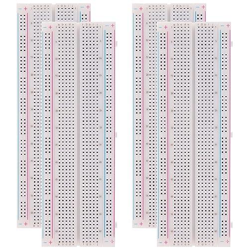 GTIWUNG 4個 830穴 ミニブレッドボード 実験用ボード Miniブレッドボード 830タイポイント ミニブレッドボード arduino | 
