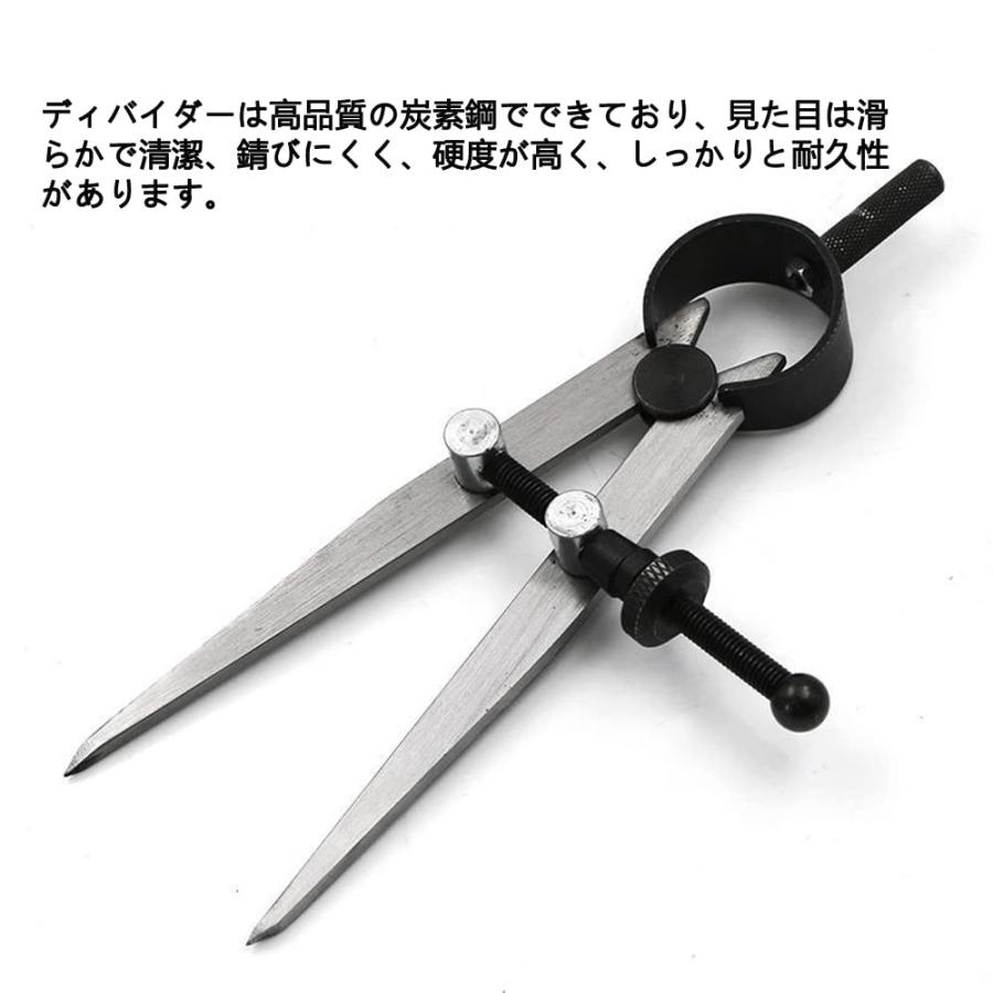 ディバイダー レザークラフト スプリング式 ネジコンパス レザーコンパスツール 回転レザークラフト 炭素鋼 線引き 革工芸 DIYミシンツール |  | 04