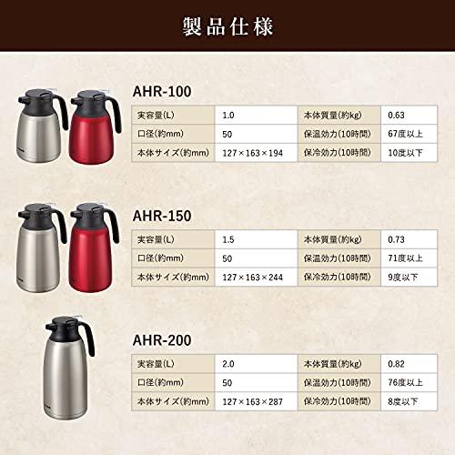 ピーコック 保温ポット 魔法瓶 卓上ポット ポット ステンレス 保温 保冷 1.0L レッド AHR-100-R |  | 06