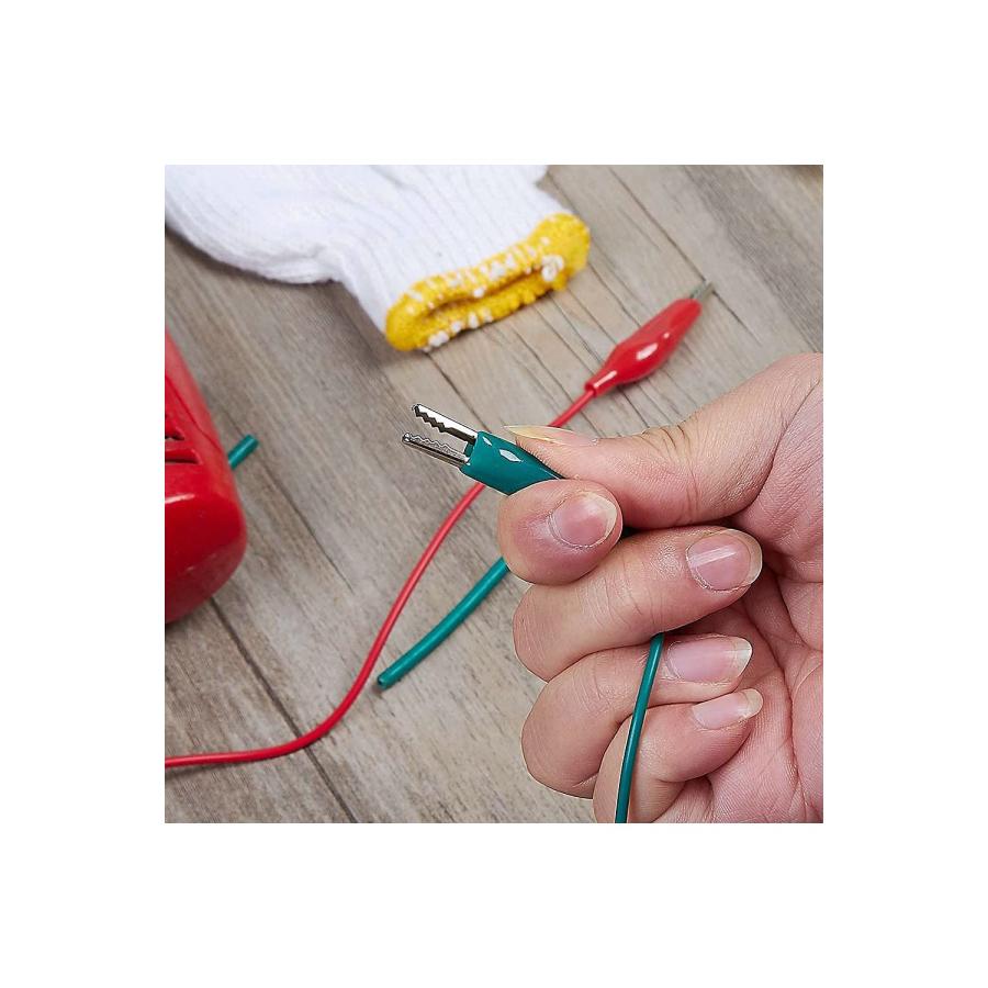 YINKE ワニ口クリップ テストリードセット アリゲータークリップテストリード スタンプ ジャンパ ワイヤ 回路 接続 実験用 ダブルエンドク |  | 03