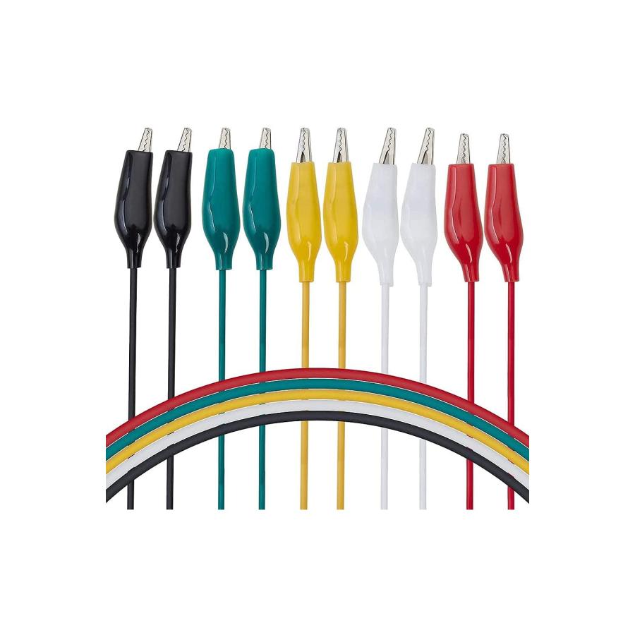 YINKE ワニ口クリップ テストリードセット アリゲータークリップテストリード スタンプ ジャンパ ワイヤ 回路 接続 実験用 ダブルエンドク |  | 04