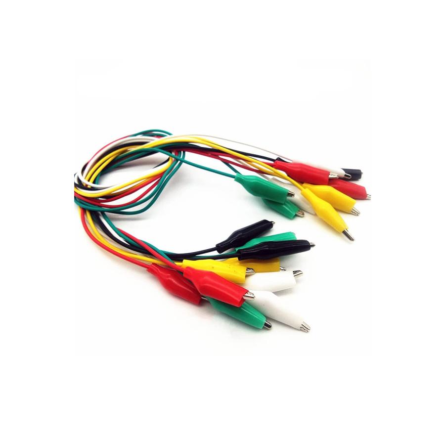 YINKE ワニ口クリップ テストリードセット アリゲータークリップテストリード スタンプ ジャンパ ワイヤ 回路 接続 実験用 ダブルエンドク |  | 06