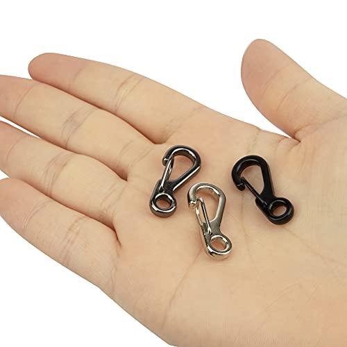 カラビナ 小 ミニ型 10個セット ミニカラビナ カラビナスナップ キーホルダー 小物 鍵 つける先 キャンプ ハイキング TEMLUM グレー |  | 02