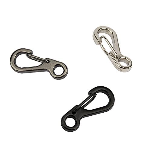 カラビナ 小 ミニ型 10個セット ミニカラビナ カラビナスナップ キーホルダー 小物 鍵 つける先 キャンプ ハイキング TEMLUM グレー |  | 03