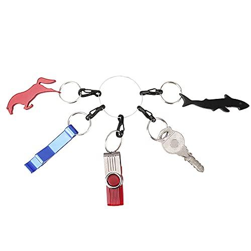 カラビナ 小 ミニ型 10個セット ミニカラビナ カラビナスナップ キーホルダー 小物 鍵 つける先 キャンプ ハイキング TEMLUM グレー |  | 04