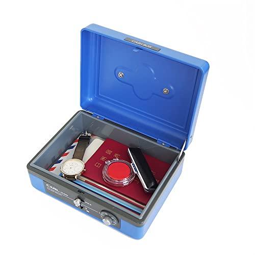 カール事務器 手提げ金庫 小型 キャッシュボックス A6 ブルー CB-8200-B |  | 09