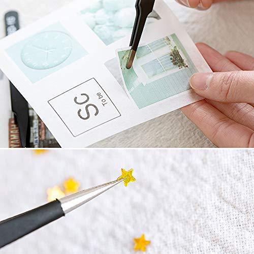 YFFSFDC プラモデル 模型 工具 精密 ピンセット 4種類 使い分け可能 プラスチックモデル/DIY/手芸/ネイル/電子工作などにも使用可 |  | 06