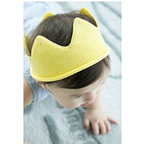 ベビーにかわいいクラウンを/選べる3色ベビー ニット クラウン 王冠 記念 撮影 誕生日 バースデー セレモニー 結婚式 に お宮参り 退院 結 |  | 05