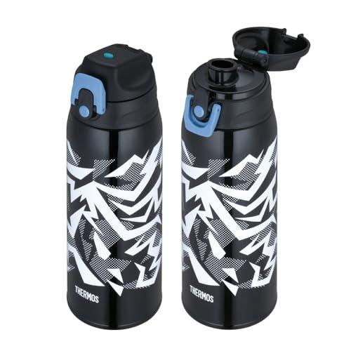 サーモス 水筒 真空断熱2ウェイボトル 0.8L/0.83L ブラックイエロー 直飲み コップ付き 子供用 通園通学 FJJ-802WF BKY |  | 04