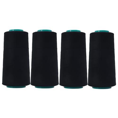 60番 ミシン糸 セット ロックミシン糸 3000m巻x4個 業務用 糸 工業用 スパン糸 家庭ミシン用 大容量 キルティング 糸 普通地用 手 |  | 01