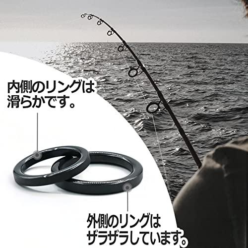 9KM DWLIFE 釣りロッド先端修理キット セラミックリング 26個 トップガイドリング 釣り竿ガイド穂先 交換 修理キット フィッシング用 |  | 03