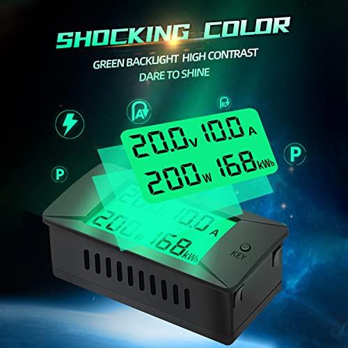 YOJOCK DC電圧計 300Aデジタル電圧電流エネルギー LCD表示 電圧・電流 4 in 1電気用モニター HTN広視野角電流計 PZEM |  | 02