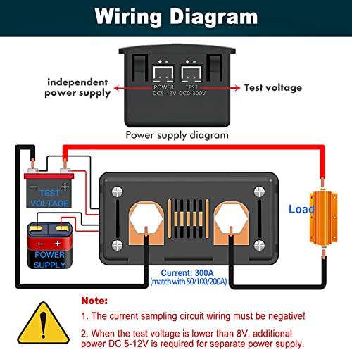 YOJOCK DC電圧計 300Aデジタル電圧電流エネルギー LCD表示 電圧・電流 4 in 1電気用モニター HTN広視野角電流計 PZEM |  | 06