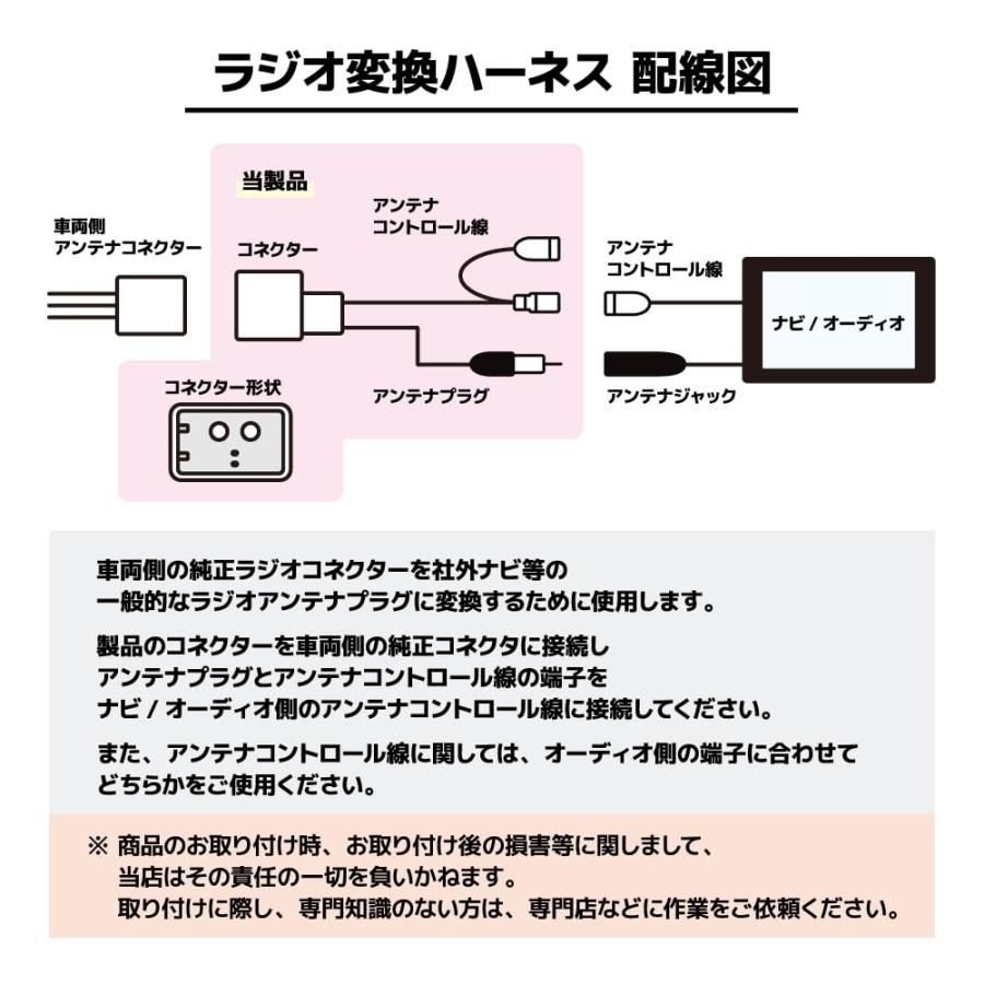 《Jn003》 トヨタ ラジオ アンテナ 変換 コード トヨタ車のラジオアンテナコードの変換に TOYOTA 配線 ケーブル オーディオ |  | 02