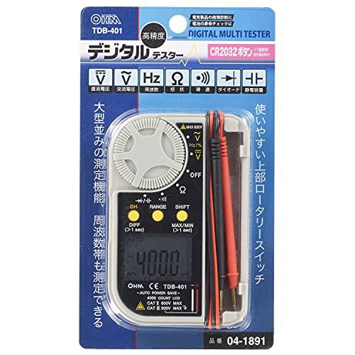 OHMオーム電機 デジタルマルチテスター TDB-401 04-1891 |  | 05