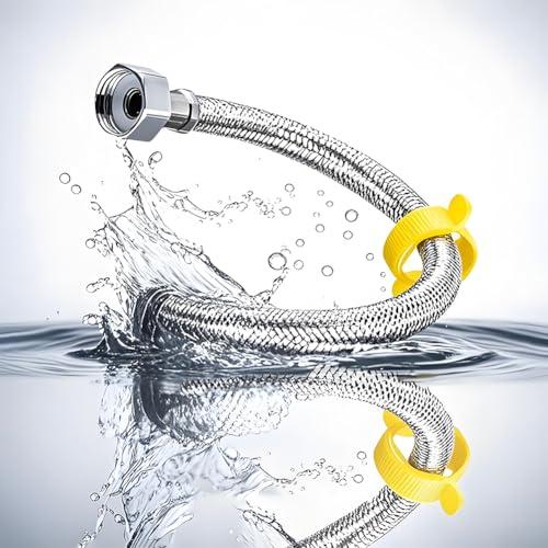 MircTuDou 水道 フレキパイプ 304 ステンレス鋼金属編組ホース 水道 接続用 蛇腹 水道管 延長 配管用 延長 取り付け ステンレス | 