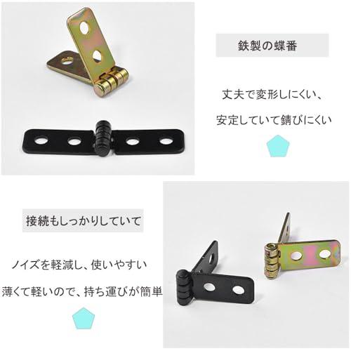 蝶番 丁番 ロングヒンジ 丁番金具 ドア 4穴 アンティークブロンズの蝶番 6個入り 折りたたみヒンジ ネジ26本付き 61*14mm 家具 窓 |  | 02