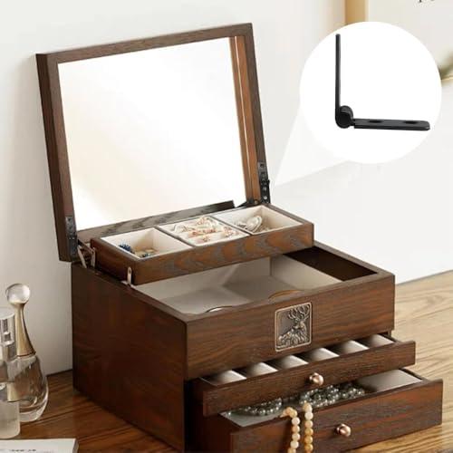 蝶番 丁番 ロングヒンジ 丁番金具 ドア 4穴 アンティークブロンズの蝶番 6個入り 折りたたみヒンジ ネジ26本付き 61*14mm 家具 窓 |  | 04