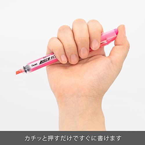 ぺんてる 蛍光ペン ハンディラインS SXNS15-P 10本パック ピンク軸 |  | 01